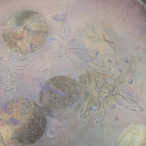 Vintage Brass Vanity Tray India - Picture 2 of 6